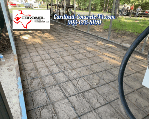Carport Pad in Scurry, Texas - Cardinal Concrete & Construction LLC