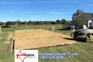 Terrell Texas Concrete Slab Installation