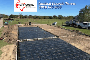 Terrell Texas Concrete Slab Installation