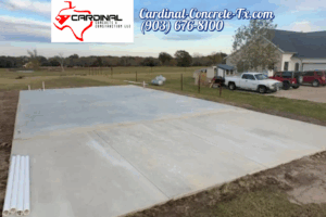 Terrell Texas Concrete Slab Installation