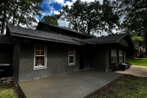 1 10x20 patio extension down in Trinidad, Texas.